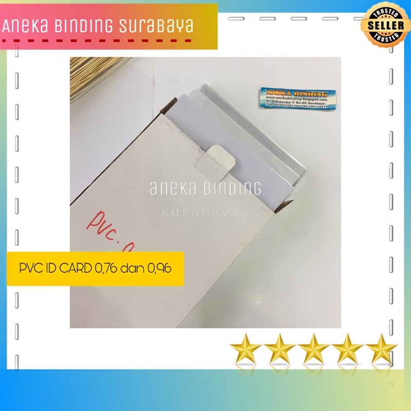 

PVC ID CARD 0.76 dan 0.96 WHITE A4 A3plus LASER