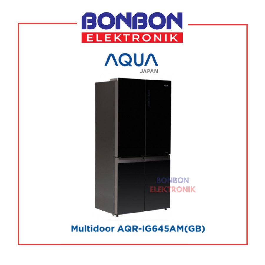 AQUA Kulkas Side By Side 4 Pintu AQR-IG645AM(GB) / AQR-IG645AM-GB