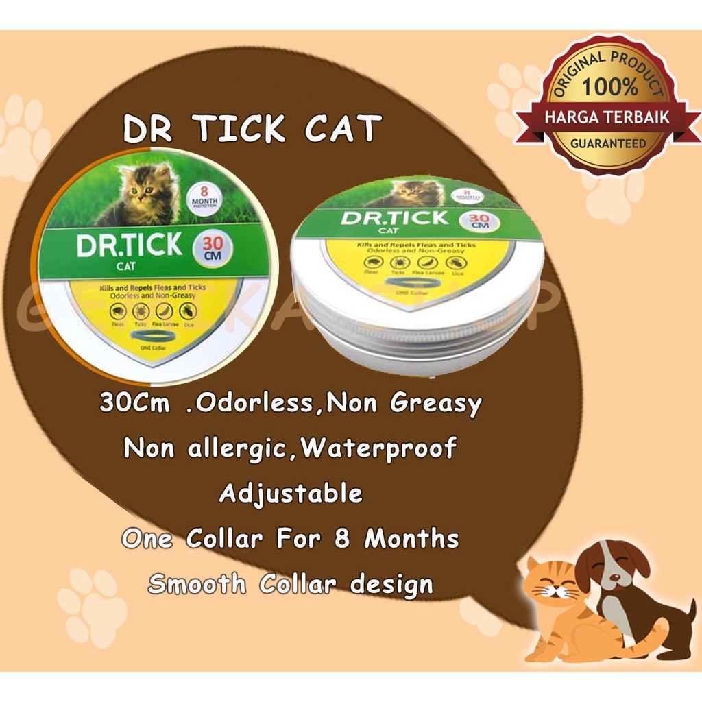 KALUNG ANTI KUTU KUCING DR. TICK FLEA &amp; TICK COLLAR 30 CM - FOR CAT