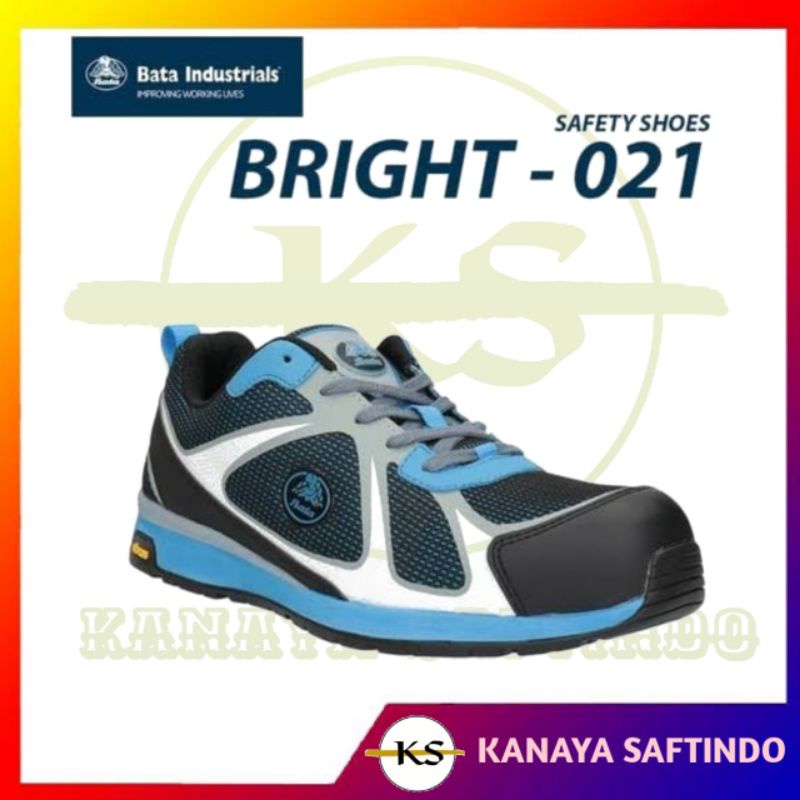 Sepatu Safety Bata Industrials Bright 021 Blue SHoes Bata Original