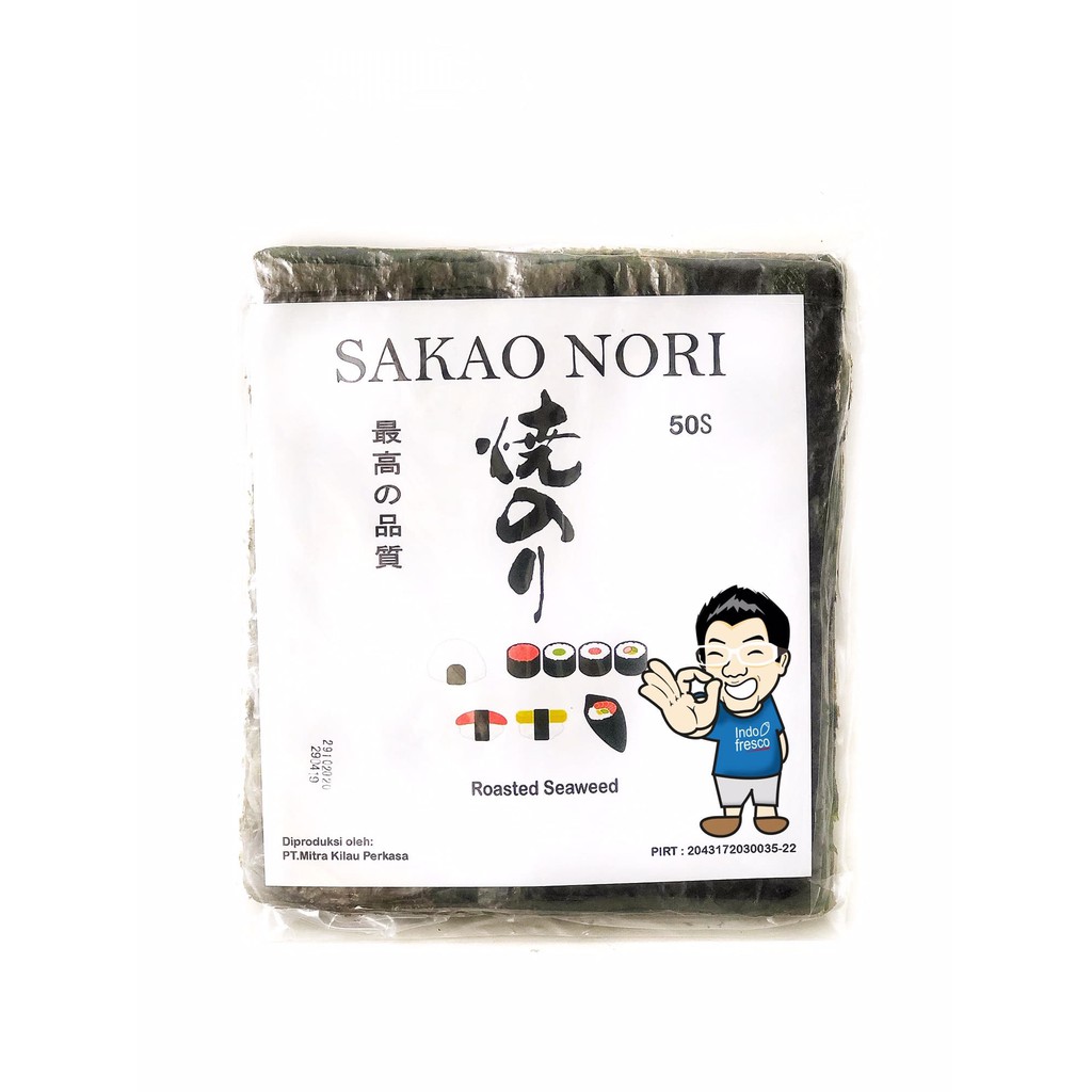 

PROMO SAKAO YAKI SUSHI NORI- ROASTED SEAWEED- RUMPUT LAUT 50 LEMBAR TERMURAH