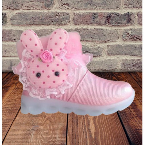 sepatu boot anak perempuan motif boneka kelinci