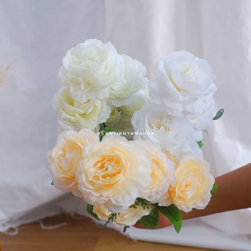 Jual Bunga Peony Artificial Large mirip asli bahan mahar Indonesia ...