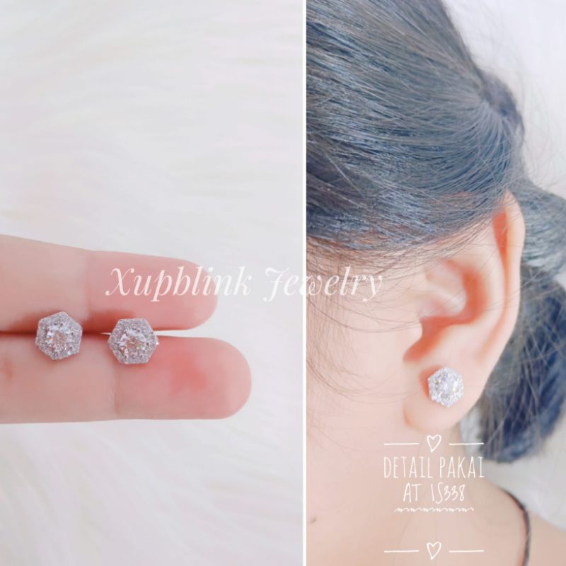 Anting Giwang Titanium Wanita Xupblink Jewelry