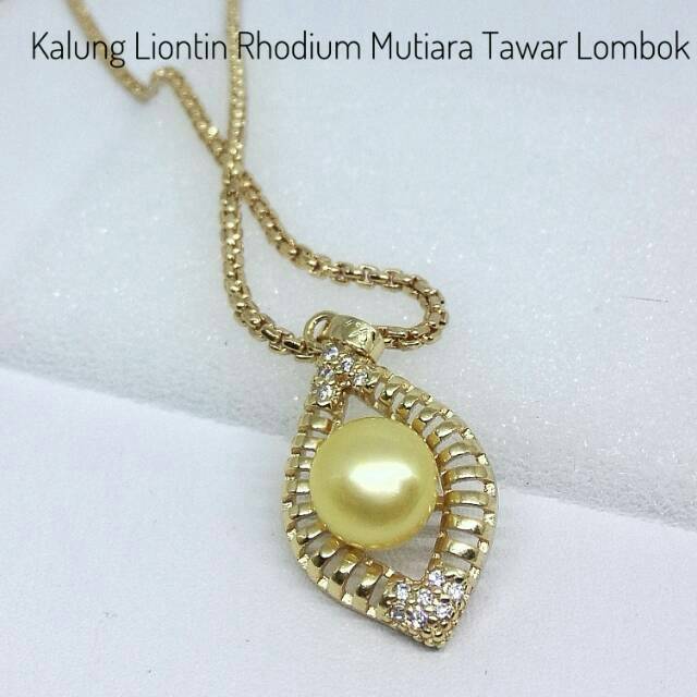 Kalung Liontin Mutiara Lombok Simple