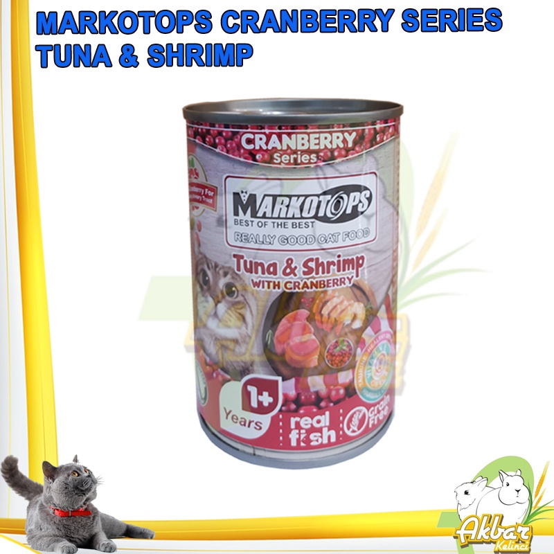 Markotops Kaleng 400 gram Wet Food CRANBERRY Series