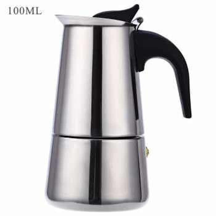 OneTwoCups Espresso Coffee Maker Moka Pot Teko for 100ml 2 Cup