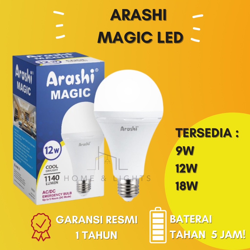 Arashi LED Magic AC DC LED Bulb