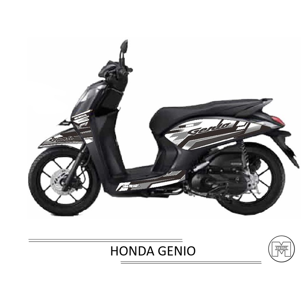 Decal motor Genio / Striping Genio / STICKER MOTOR VARIASI GENIO