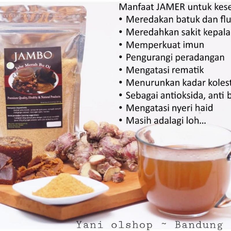 

Jahe Merah 250grm JAMER Bandung