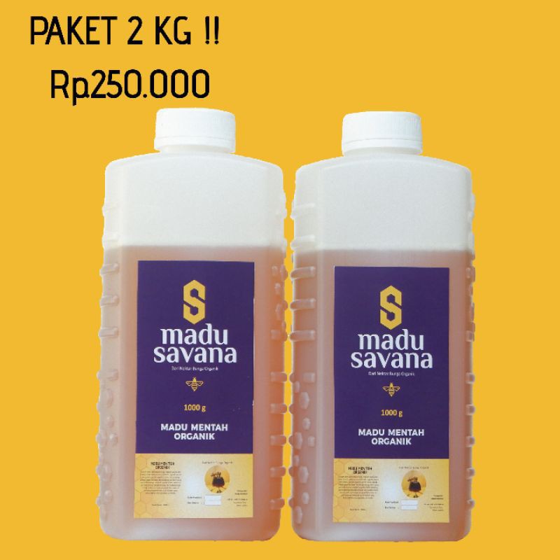 

Pure Honey (COD) Madu Asli + Propolis 0.4 kg (High Quality Honey and Propolis) Madu Savana