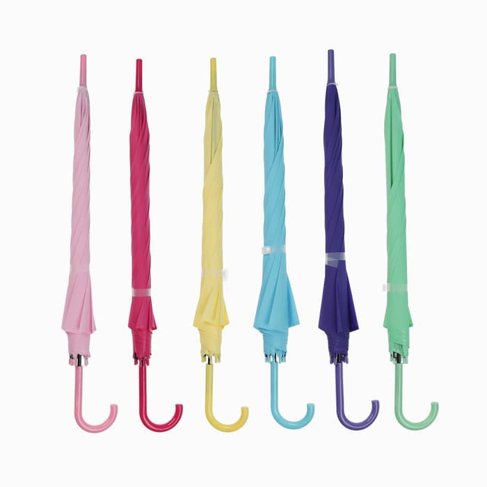 Payung Tongkat PASTEL Polos . Simple Beautiful Umbrella
