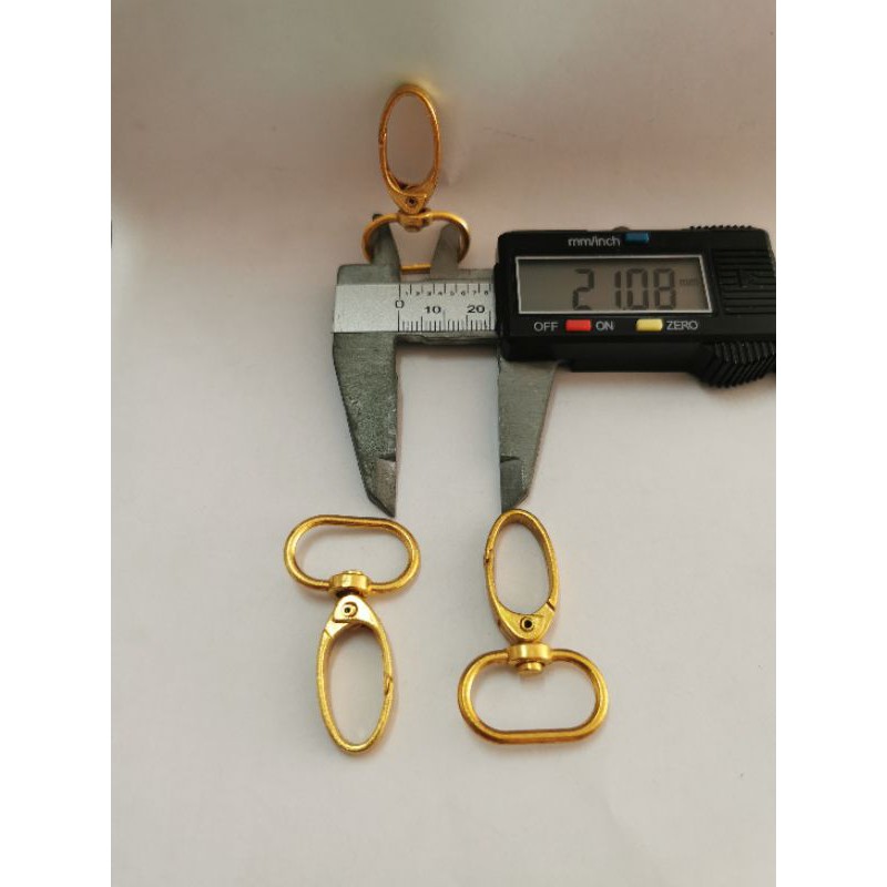 

kaitan oval 2cm / kaitan tas 20mm gold / 12pcs
