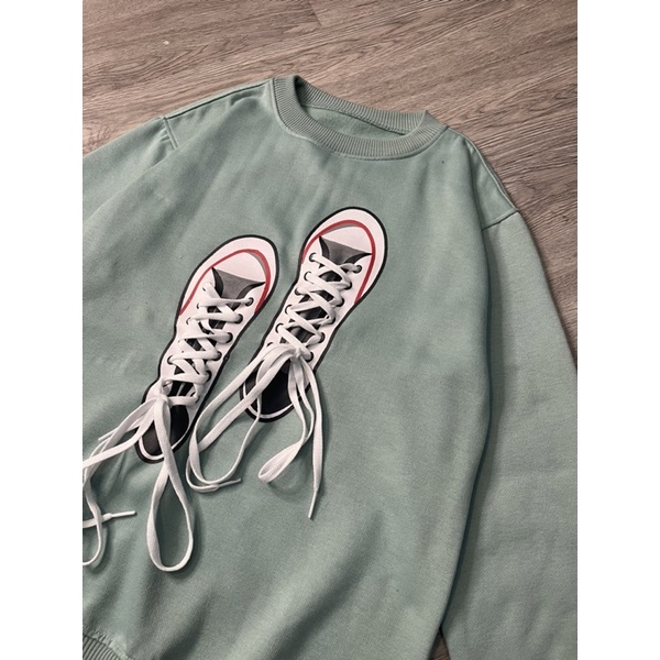 SHOES SWEATER CREWNECK OBLONG WANITA