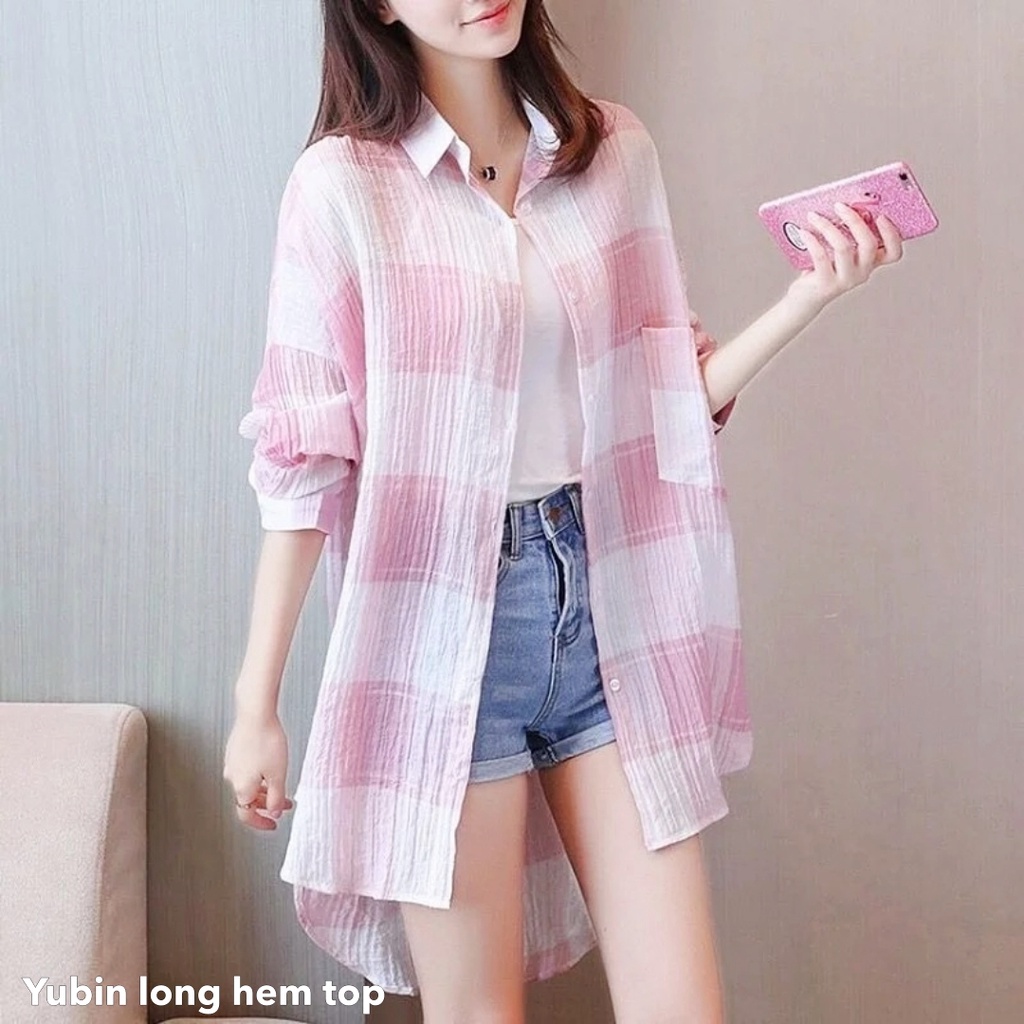 Yubin long hem top -Thejanclothes