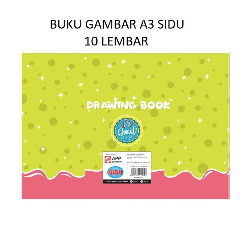 BUKU GAMBAR A3 SIDU BUKU MENGGAMBAR A3 SINAR DUNIA 10 LEMBAR BUKU GAMBAR SKETSA BESAR