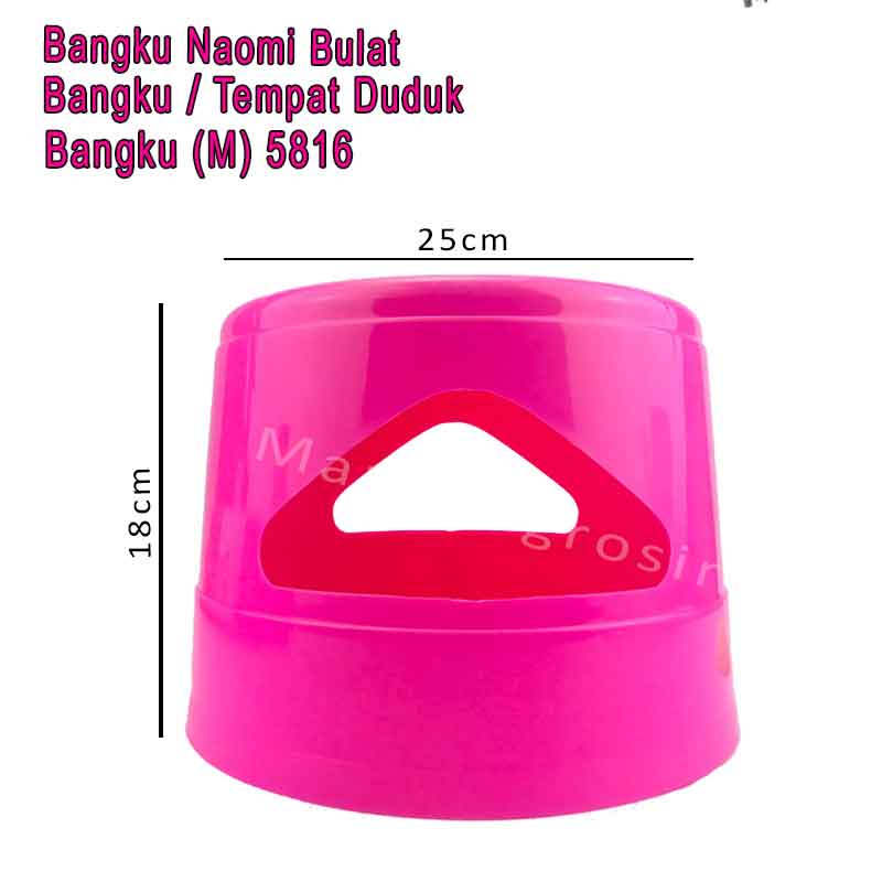 Bangku Plastik *Bangku Naomi Bulat * Tempat Duduk * Bangku(M)5816