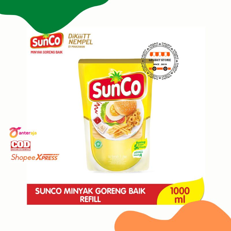 MINYAK GORENG SUNCO 1 L REFILL