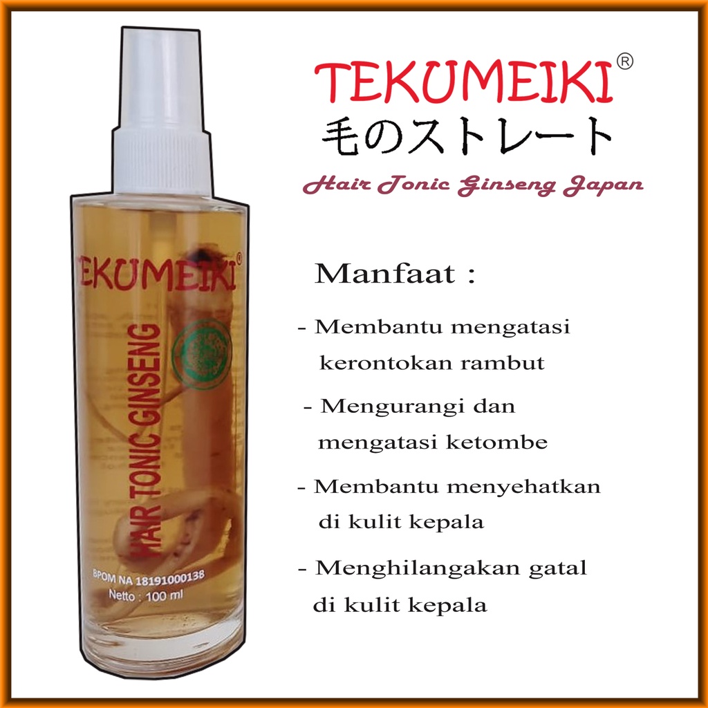 TEKUMEIKI - Hair Tonic Ginseng Licence JAPAN