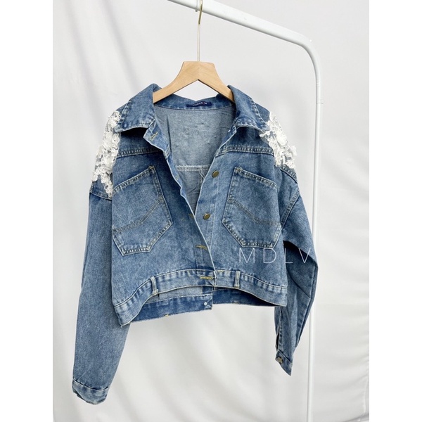 MDLV ~ 2018 JEANS JASMINE JAKET KOREA TERBARU JAKET DENIM PREMIUM IMPORT TIFANNY JEAN FASHION IMPORT