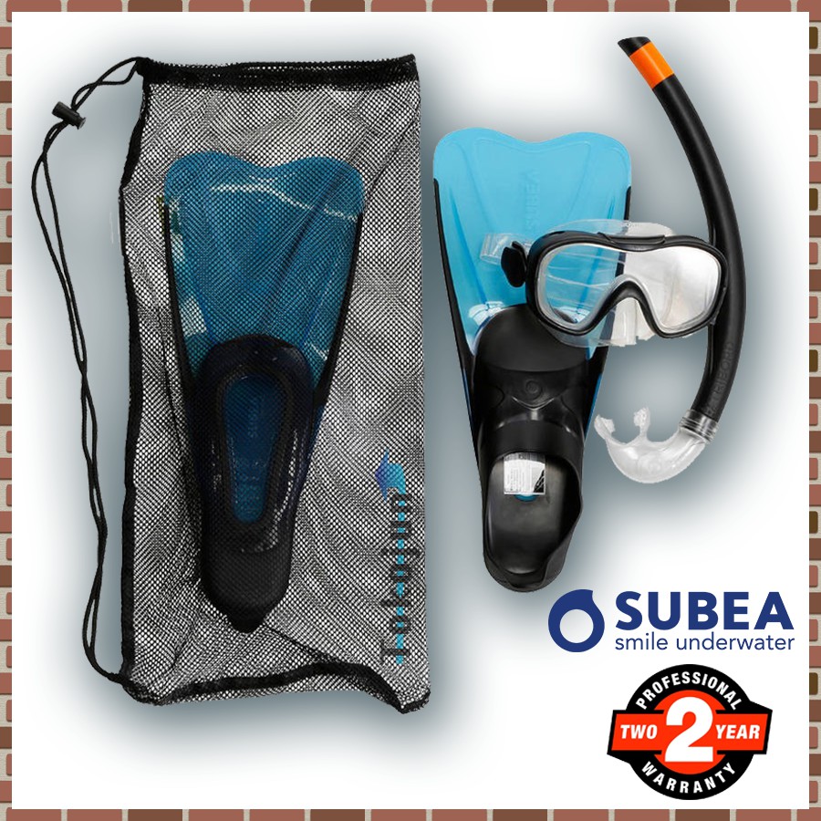 Snorkeling Set Anak Paket Alat Renang Lengkap Fins Masker Snorkel SUBEA