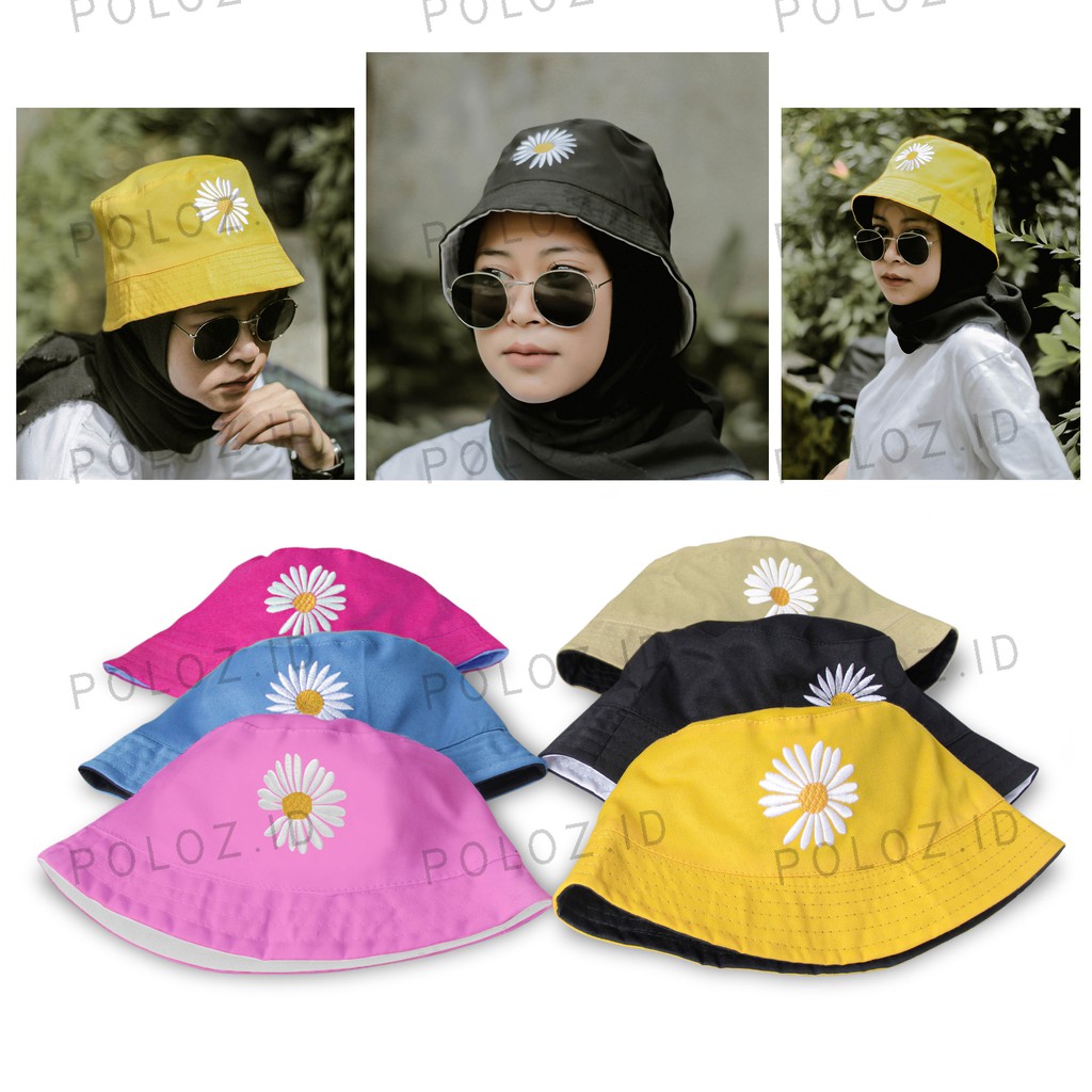 DISKON  TOPI BUCKET RING MURAH TOPI BUCKET KOREA TOPI BUCKET ANTING TOPI BUCKET WANITA TOPI BUCKET