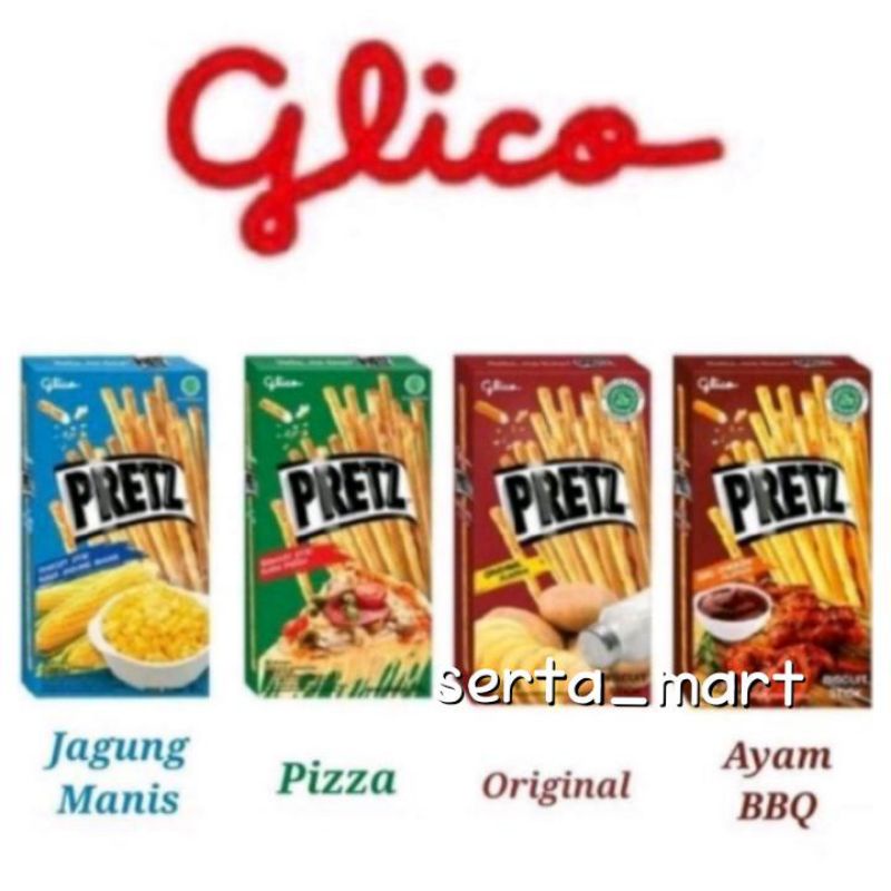 

Glico Pretz Biskuit Stick 31gr - Biscuit Stick Original / Chicken BBQ