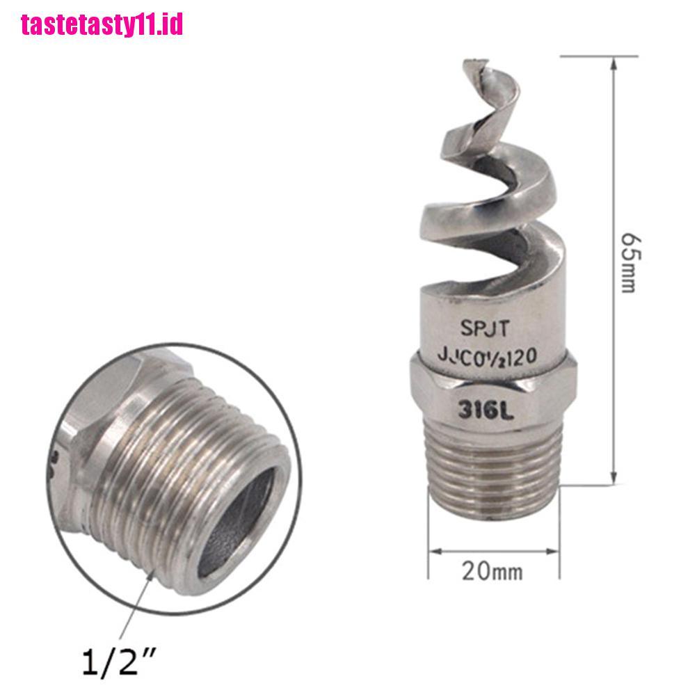 1 / 2 &quot;1&quot; nozzle Semprot Atomisasi Bentuk spiral Bahan Stainless steel