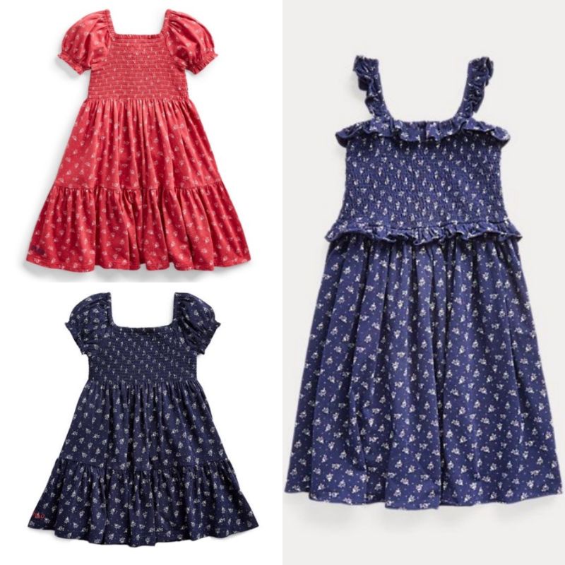 Dress Anak Perempuan Ralph Lauren (6m 12m 4y 8y)