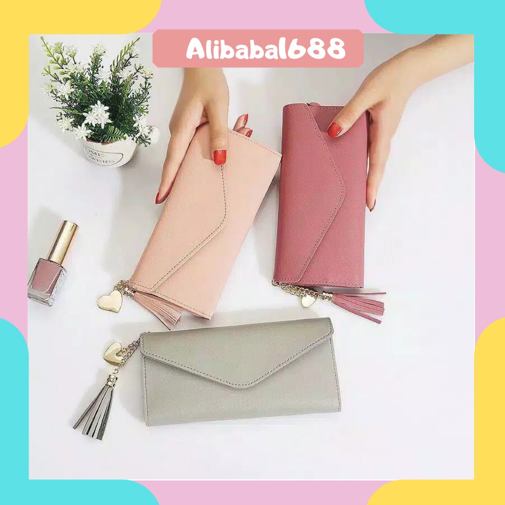 *Alibaba* Dompet Wanita Panjang/Dompet Modis Unik Dan Elegan