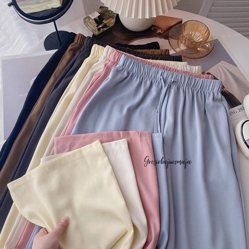 HABIL PANTS UNIQLO - CELANA KULOT WANITA - CELANA UNIQLO - KULOT UNIQLO - CELANA LINEN -  CELANA KOR