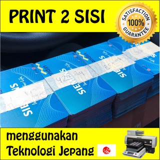 Custom Emoney Mandiri 2 Sisi Saldo Kosong Nol Cetak Print