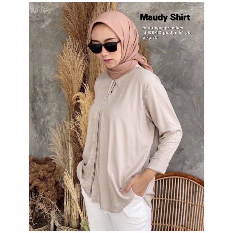 MAUDY SHIRT BLOUSE WANITA RAYON PREMIUM-7
