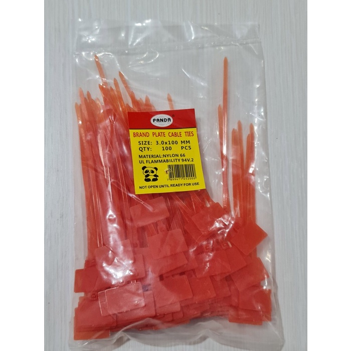 

Maker TIE warna MERAH 10cmx3mm Pengikat Kabel label / cable Ties Flash Sale