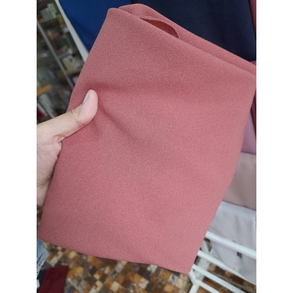 Hijab simple BERGO MARYAM Non Pet Tali Diamond Premium OriAulana Grosir Jilbab dan Kerudung Termurah-Almond