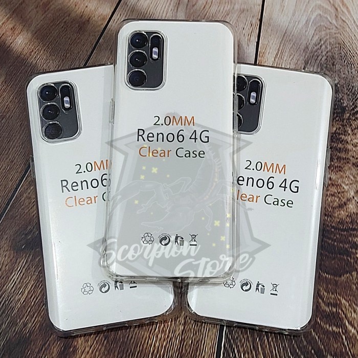 CASE OPPO RENO 6 4G - CLEAR CASE 2MM TPU HD OPPO RENO 6 4G - SS
