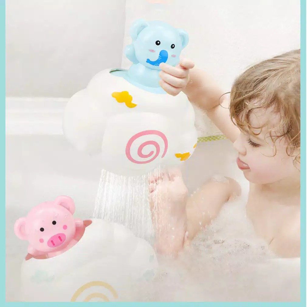 ( zwq ) Mainan Mandi Anak Awan Hujan, Awan Shower Bath Toys