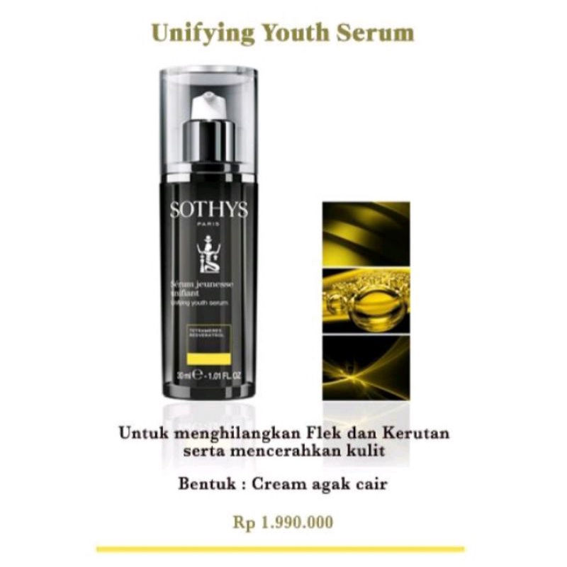 sothys unifying youth serum