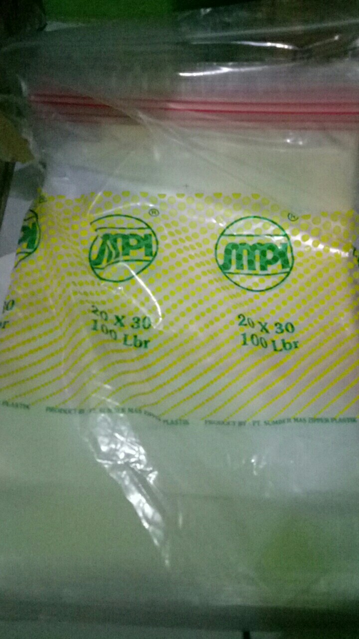 Plastik Klip Atau Ziplock Ukuran 30x20 Cm Atau 20x30 Cm