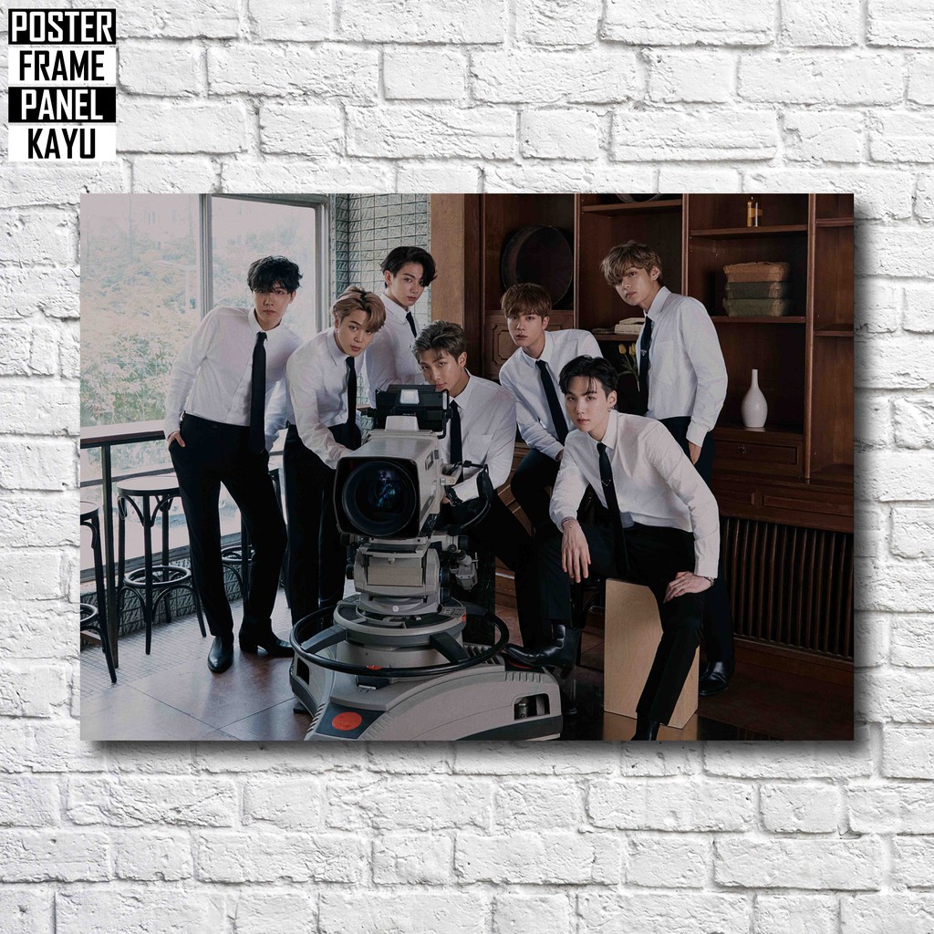 Poster BTS WSJ Magazine Frame Kayu Solid A4 BTS411