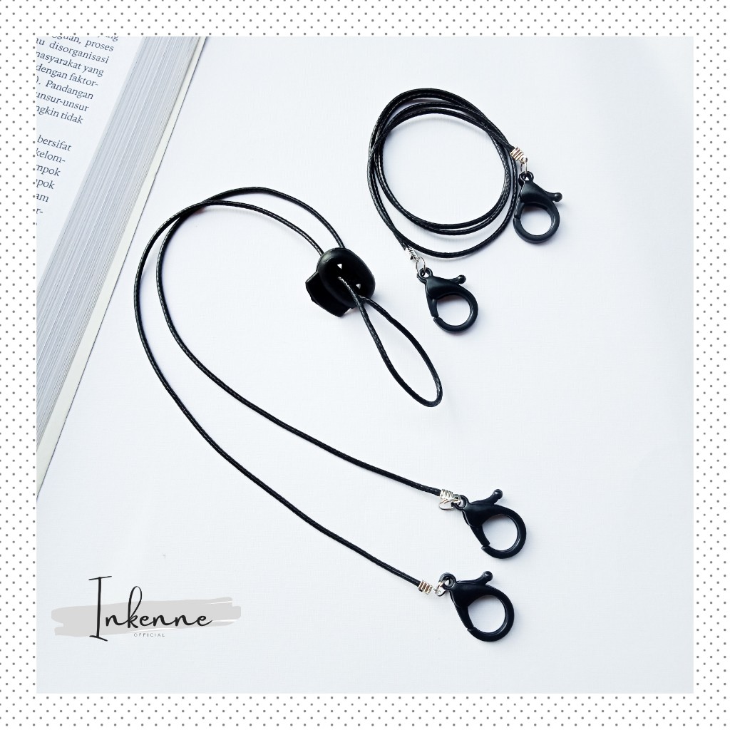 Tali Masker Pita | Tali Pengait Masker | Tali Masker Pria Wanita | Kalung Masker | Strap Mask Cowok