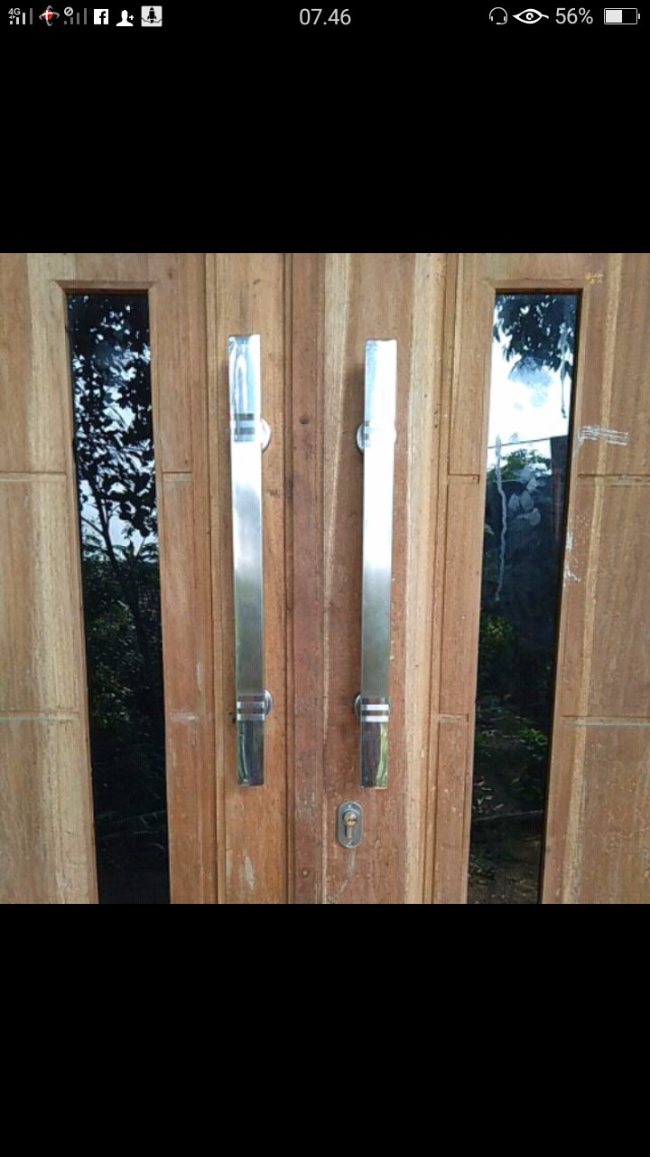 Handle Pintu Stainless 45cm 2set+kunci Promo