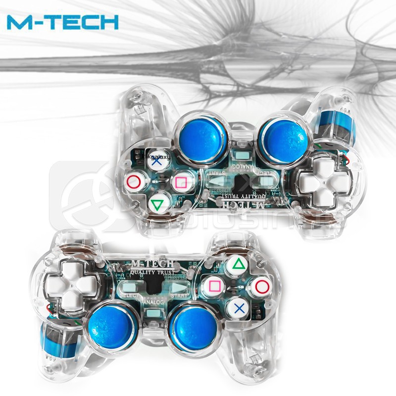 M-TECH Double Getar Transparan Gamepad