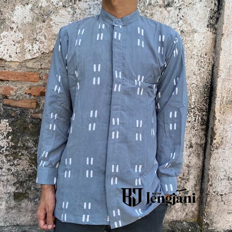 Kemeja Jumputan Shibori Handmade Original Lengan Panjang | Teknik Handmade Bukan Printing