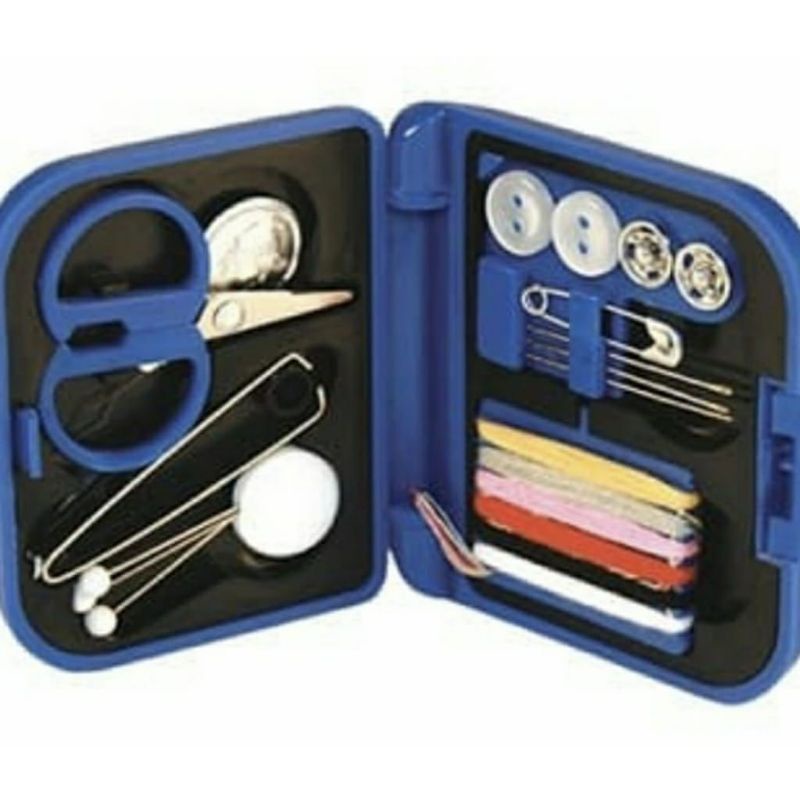 Sewing Kit Set Kotak Jahit Travelling Persegi