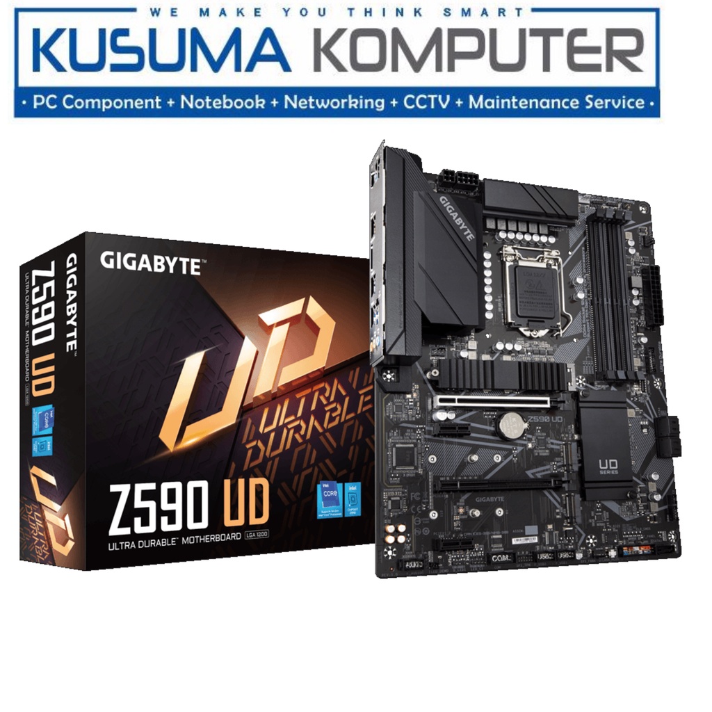 Gigabyte Z590 UD, DDR4, 4 DIMMs, PCIe 4.0, RGB FUSION 2.0, Q-Flash Plus