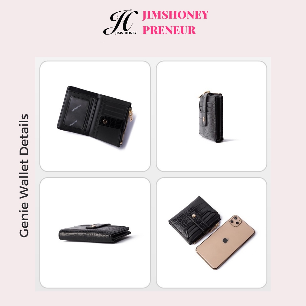 Jims Honey Genie Wallet Dompet Kecil Kartu Wanita Import Murah Simple Croco