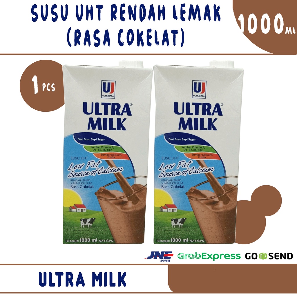 

Ultra Milk Low Fat Cokelat 1000ml
