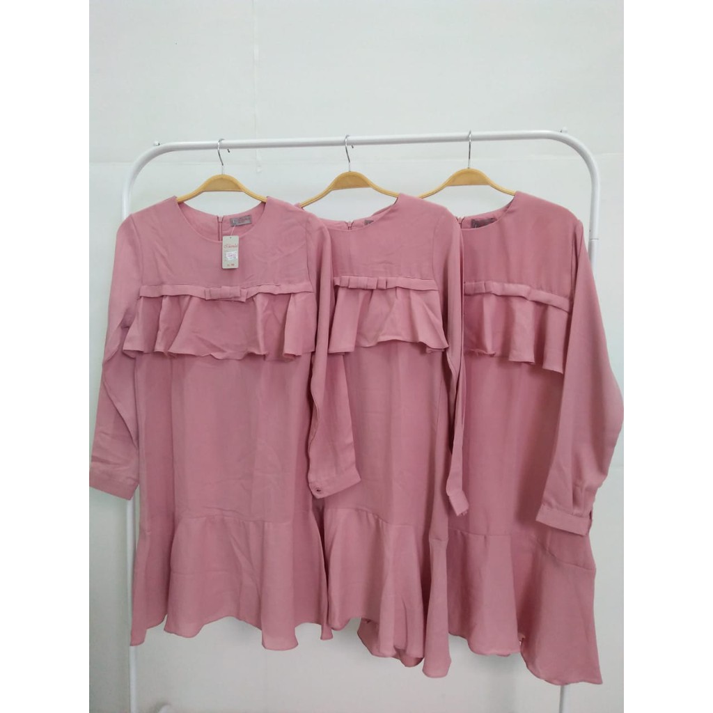 Baju Atasan Tunik Wanita Pink