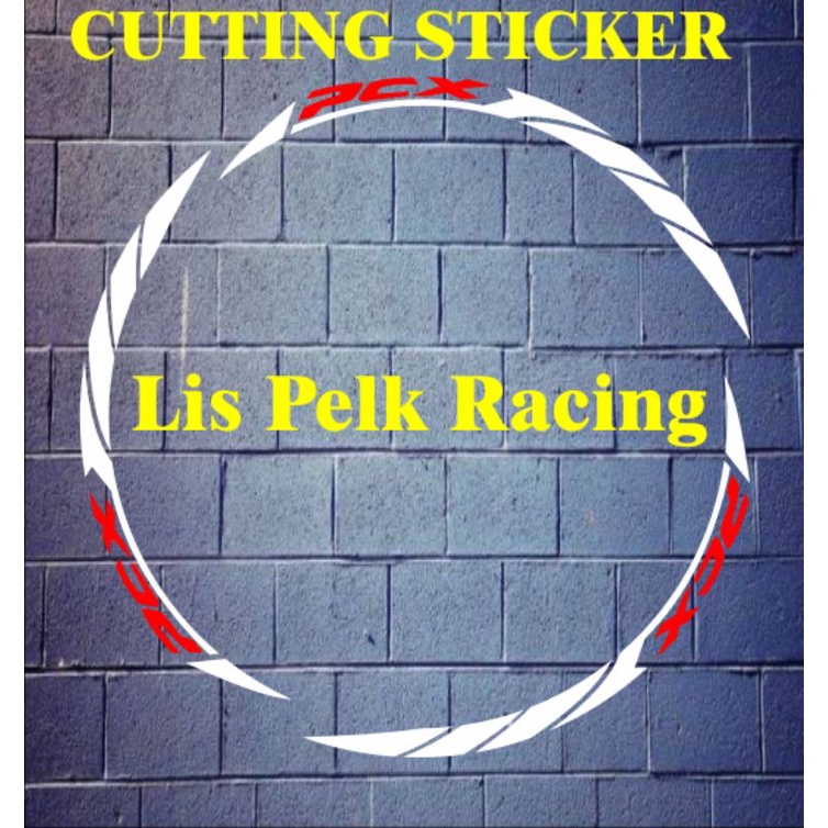 stiker cutting variasi lis pelek motor honda pcx